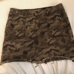 Camo Mini Skirt